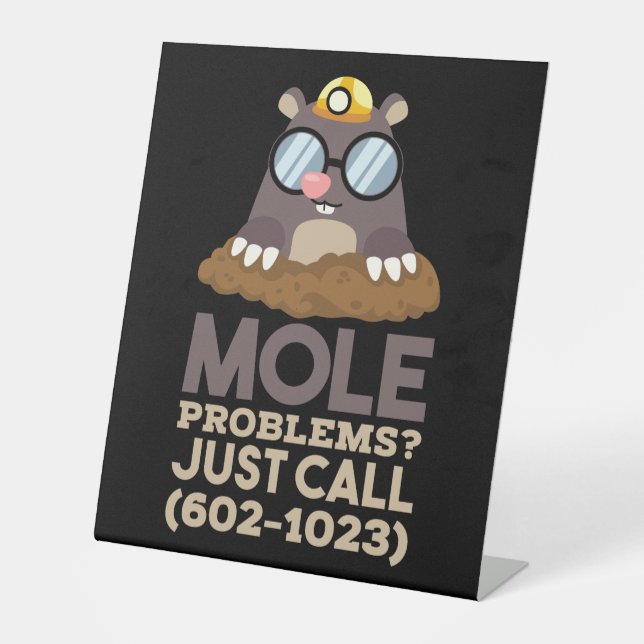 Signe De Table Problèmes de chimie - Mole (Recto)