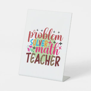 Signe De Table Professeur Cadeaux Enseignant en mathématiques d