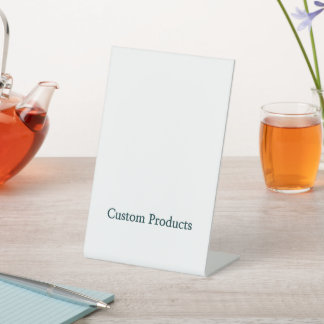 Signe De Table Promotion simple de la marque en plastique