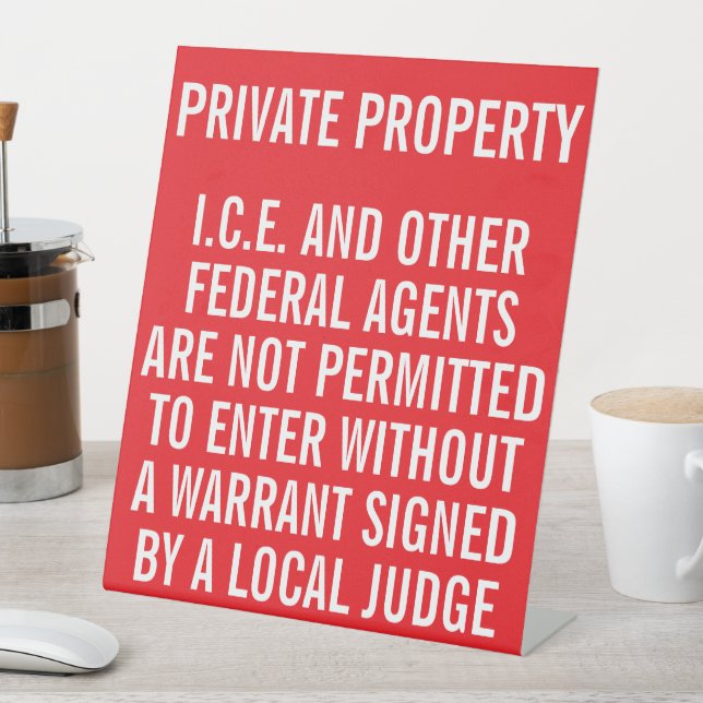 Signe De Table Propriété Privée Connaissez Vos Droits (In SItu)