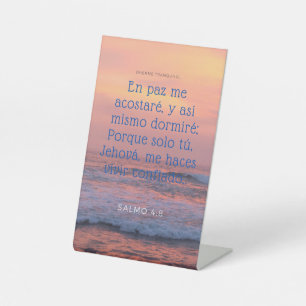 Signe De Table psaume 4:8