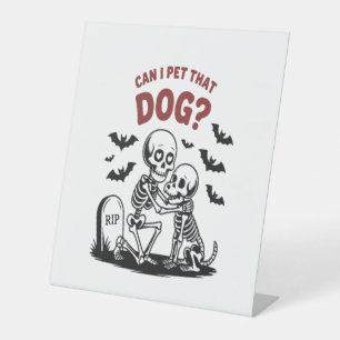 Signe De Table Puis-Je Animer Ce Chien Halloween ?