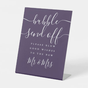 Signe De Table Purple Bubble Envoyer Le Script Chic