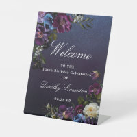 Purple Moody Flower 100e anniversaire Bienvenue