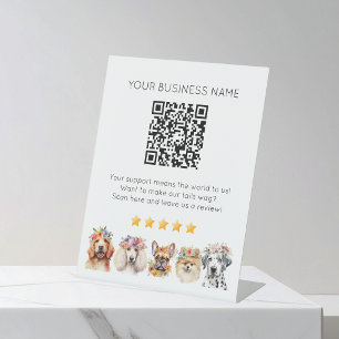 Signe De Table QR code examen des petites entreprises YELP