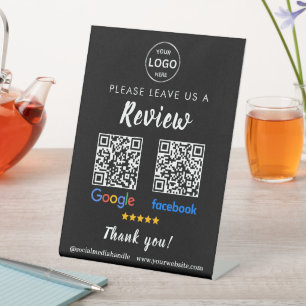 Signe De Table Qr Code Google Commentaires Facebook Business Revi