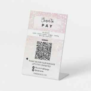Signe De Table *~* QR Table supérieure Tente PAYE Pancarte