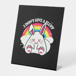 Signe De Table Rabbit Je Ne Donne Pas De Fluff