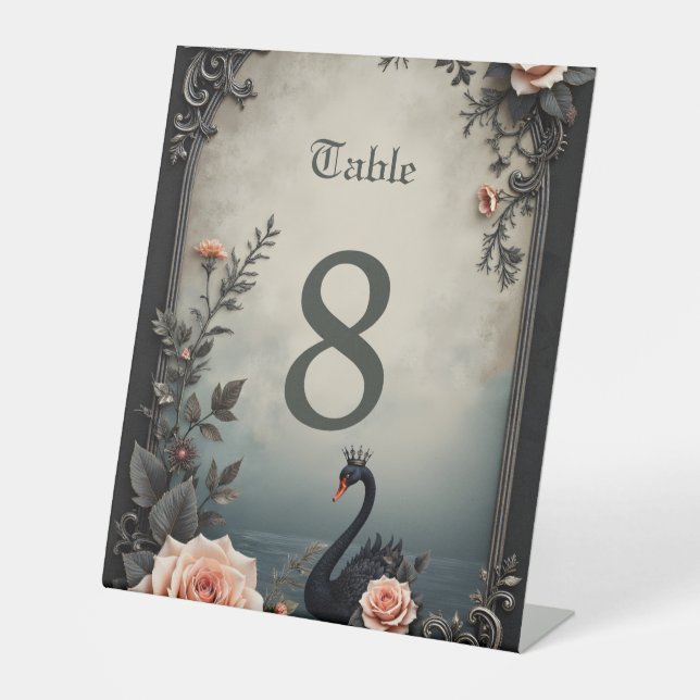 Signe De Table Rare as a black swan, timeless as true love.  (Recto)