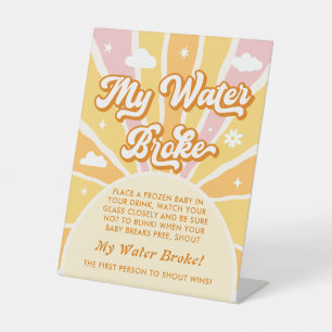 Signe De Table Ray of Sunshine Baby shower My Water Broke Jeu