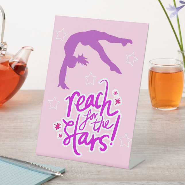 Signe De Table Reach for the Stars Gymnastique Tumbling (In SItu)