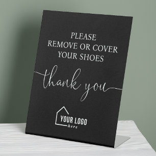 Signe De Table Realtor personnalisé Supprimer des chaussures