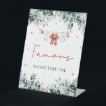 Signe De Table Red Christmas Winter mignonne Père Noël Baby showe<br><div class="desc">Le Red Père Noël Genre Neutral Père Noël Vêtements de bébé Noël Coupe d'hiver Père Noël Baby showers Favors Sign est un ajout festif et charmant à votre baby shower sur le thème des vacances. Dotée d'un design rouge gai avec de délicats flocons de neige, de la verdure d'eucalyptus et...</div>