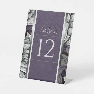 Signe De Table Regal Lilac, Brillant Fleur Blanche