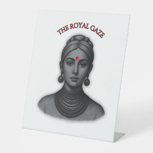 Signe De Table Regard Royal Reine Indienne Ligne Audacieuse Minim
