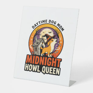 Signe De Table Reine des Hurlements de Chien d'Halloween