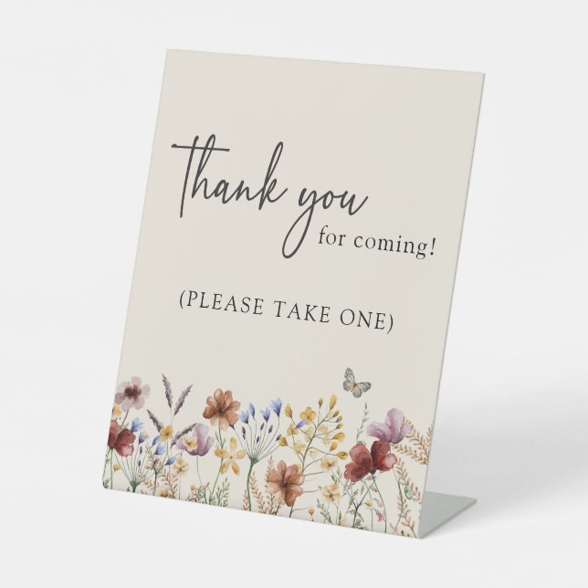 Signe De Table Remerciements Baby Shower (Recto)