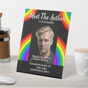 Signe De Table Rencontrez l'auteur Arc-en-ciel LGBTQ