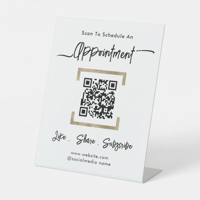 Signe De Table Rendez-vous simple à l'horaire d'affaires (Recto)