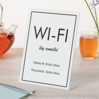 Réseau Wifi et mot de passe Commerce de détail
