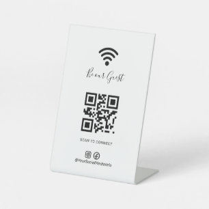 Signe De Table Réseau Wifi et mot de passe Commerce de détail