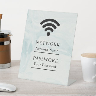 Signe De Table Réseau Wifi Professionnel Morden