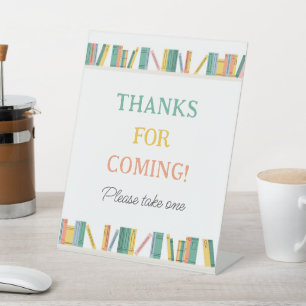 Signe De Table Réserver Thème Storybook Merci Pour Venir En Faveu