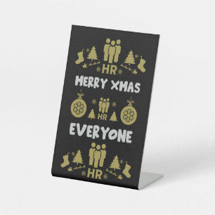 Signe De Table Ressources humaines Dons de Noël laid Père Noël