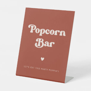 Signe De Table Restaurant élégant Terracotta Mariage Popcorn bar