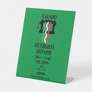 Signe De Table Restaurant Italien Promotionnel