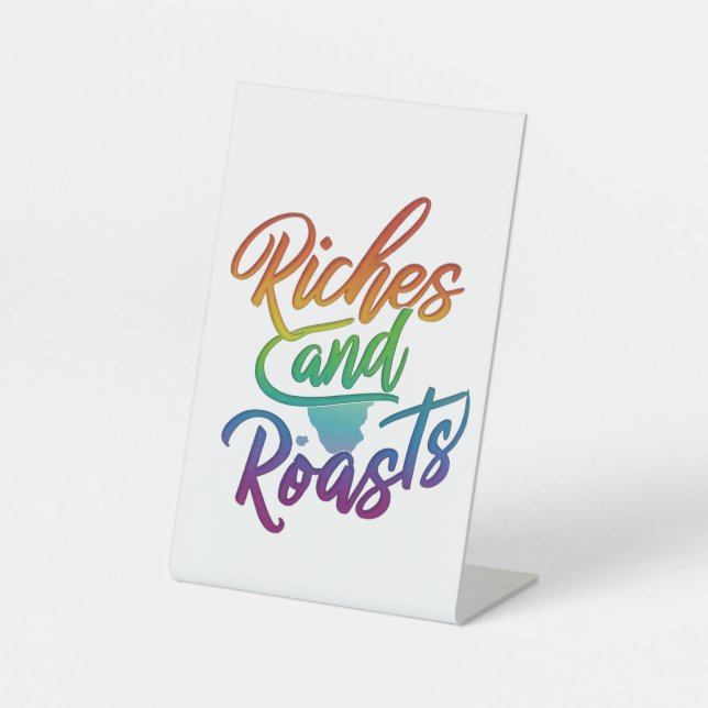 Signe De Table "Riches et rôtis" (Recto)