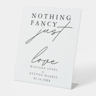 Signe De Table Rien de fantaisie Juste Amour Mariage