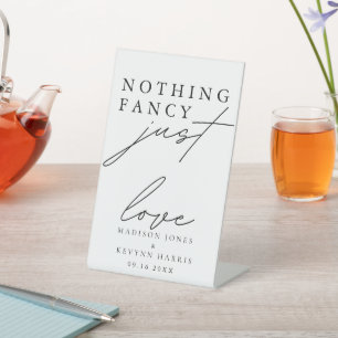 Signe De Table Rien de fantaisie Juste Amour Mariage