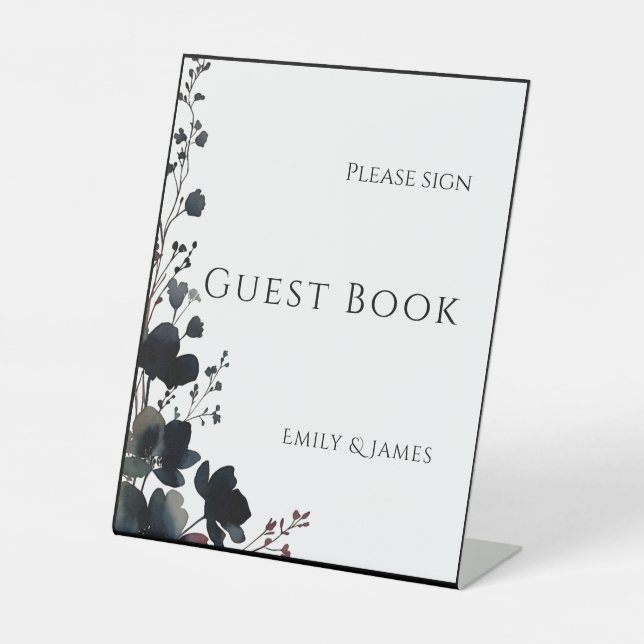 Signe De Table Romantic Floral Wedding Soft Elegant (Recto)