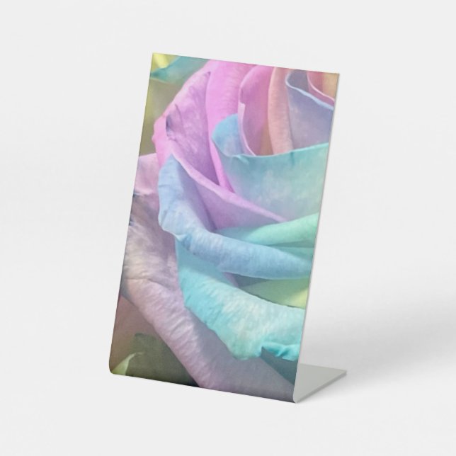 Signe De Table Rose arc-en-ciel (Recto)