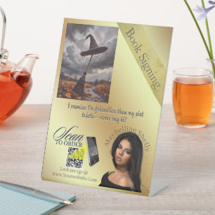 Signe De Table Rose Gold Promotionnel de l'Auteur