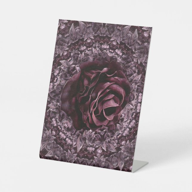 Signe De Table Rose Mandala  (Recto)