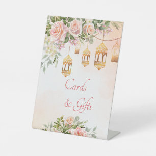 Signe De Table Roses pastel rose pâle