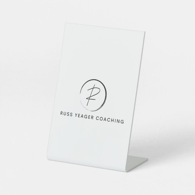 Signe De Table Russ Yeager Coaching Signature Logo (Recto)