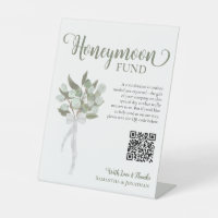 Russe Eucalyptus Bouquet Honeymoon Fund Code QR