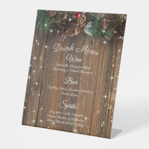 Signe De Table Rustic Country Christmas Garland w Cinnamon & Pine