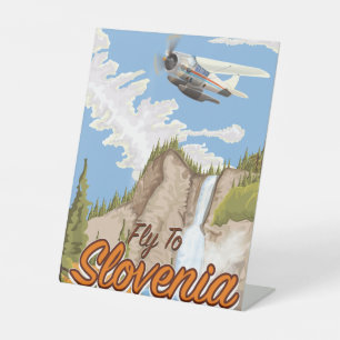 Signe De Table Sac À Provisions En Toile Fly To Slovenia Wood Wal