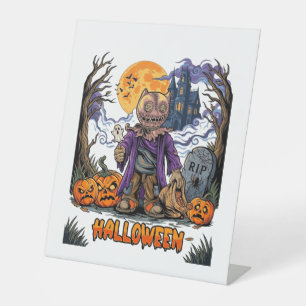 Signe De Table Sac de bonbons épouvantail d'Halloween Citrouilles