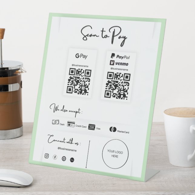 Signe De Table Sacrer pour payer (In SItu)