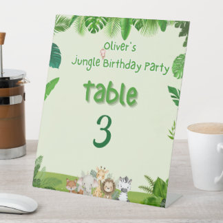 Signe De Table Safari Adventure Table Sign