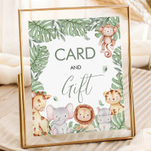 Safari Cards and Gifts Sign