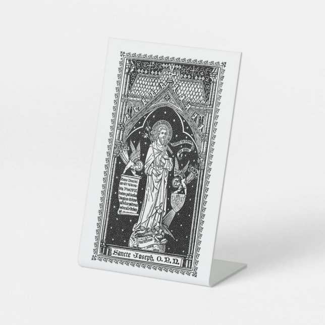 Signe De Table Saint-Joseph, Patron de l'Église (DT 01) (Recto)