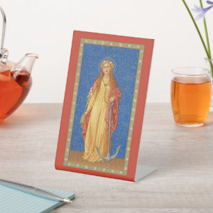 Signe De Table Sainte Philomène avec une ancre (SNV 051)