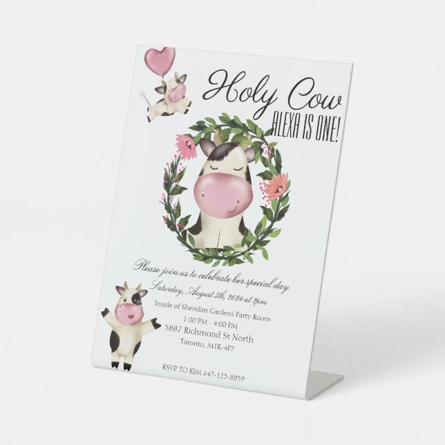 Signe De Table Sainte vache ! (Recto)