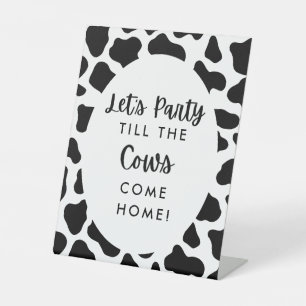 Signe De Table Sainte Vache Faisons la fête jusqu'à ce que les va